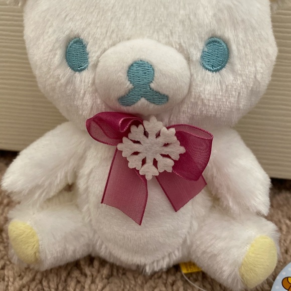 Rilakkuma snow flake plush (Toreba prize) - Picture 2 of 3
